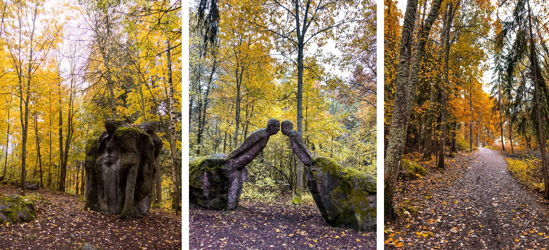Finlande | automne | région grans lacs| lanu sculpture parc