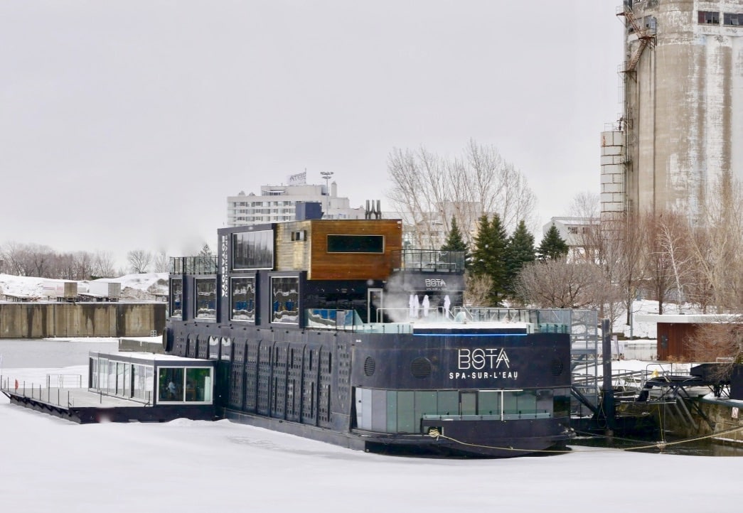 In Montreal, I tested a floating spa, discover the Bota Bota