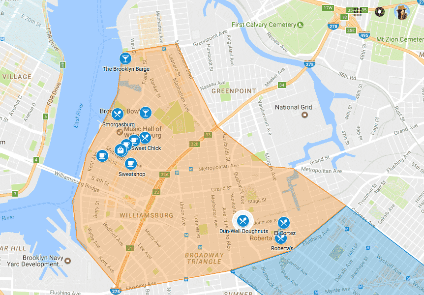 Plan et carte des 32 arrondissements (boroughs) et quartiers de