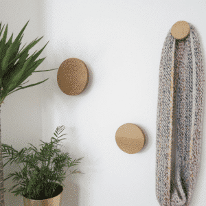 Patère bois rond Etsy