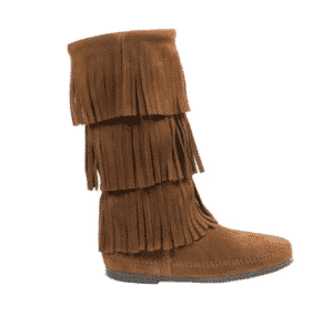 Bottes franges minnetonka camel