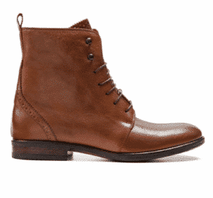 Bottines cuir cognac