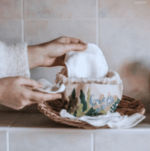 Carrés démaquillants lavables