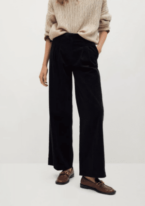 Pantalon velours côtelé noir