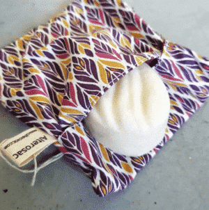 Pochette à savon en coton & gaze de coton