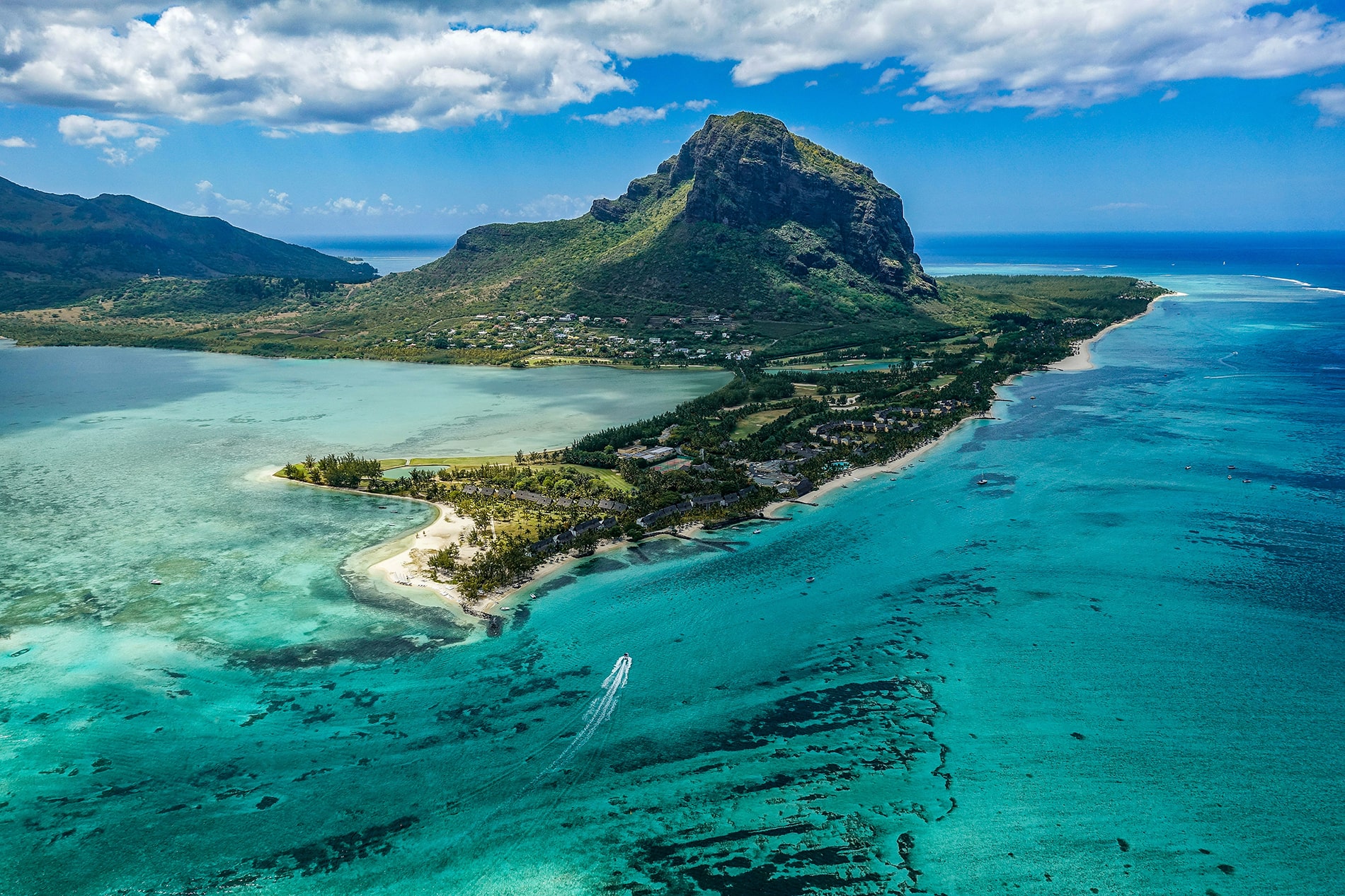 Mauritius beach in December